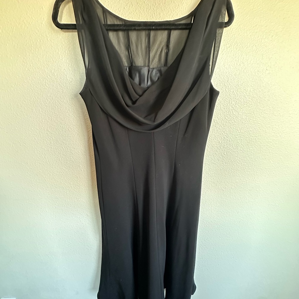 Evan Picone Black Backless Dress